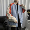 Custom colorblocking baseball men's spring nylon thin loose casual versatile jacket for youth