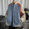 Custom colorblocking baseball men's spring nylon thin loose casual versatile jacket for youth