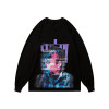 Custom Crew neck Sweatshirt Men, Polyester Cotton Fleece Printing Hoodies Sweatshirt