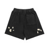 Custom Vintage 100%Cotton Men's 3D Screen foam bubble print shorts with drawstring plus size men shorts for men