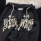 Custom mens drawstring 100% cotton drop shoulder hoodies baggy zip up puff printing hoodies