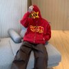 Custom manufacture towel embroidery hoodie 420gsm cotton hoodie mens streetwear full zip up hoodies