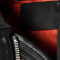 custom logo street-ready style leather motorcycle multi pockets windproof zip up men bomber jacket