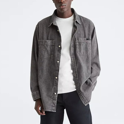 Street jackets manufacturer | Mens denim jacket | Long sleeve oversized jacket | Acid washed jackets