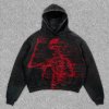 Custom new fashion hoodie pocket no drawstring premium hoodies vintage wash graphic cropped hoodie