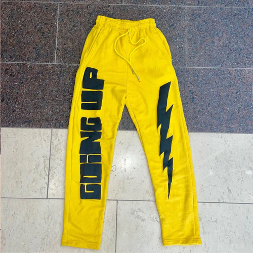 Skateboard pants factory | Straight sweatpants | 3D puff printing pants | Drawstring cotton pants