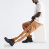 Custom 3D Puff Print Mens Stack Pants Streetwear Sweatpants Fleece Jogger Stacked Sweat Track Pants