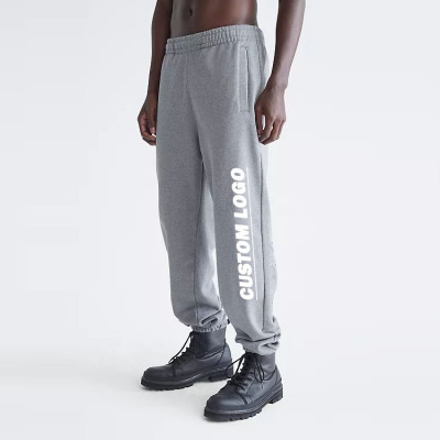 Custom Logo Puff Cotton 100% Wide Running Men's Cargo Pants Trousers Sherpa Jogger Pants for Men