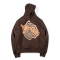 Custom streetwear 100% cotton heavy weight 3D puff print hoodie pullover sweatshirts hoodies for men
