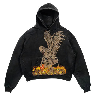 Street hoodie manufacturer | Stone washed hoodie | Men oversized hoodie | Silk screen printed hoodie