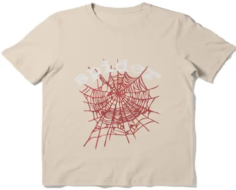 Custom Mens Crew Neck Spider Web Graphics Tshirt Printed For Summer Puff Print Tshirts For Men