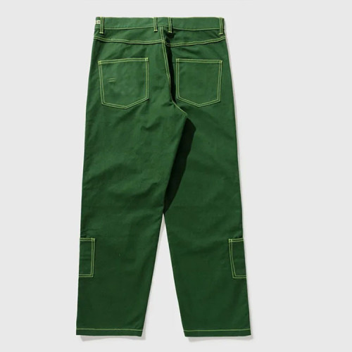 Casual pants manufacturer | Cargo denim pants | Oversized pants | Green pants | Multi-pocket pants