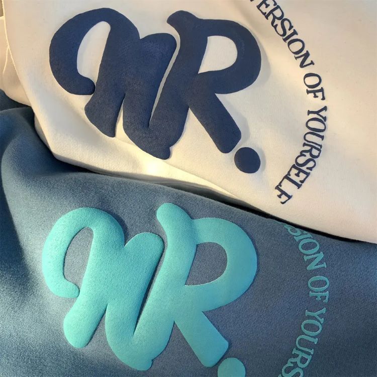 OEM oversized hoodie fleece 3d puff print hoodie
