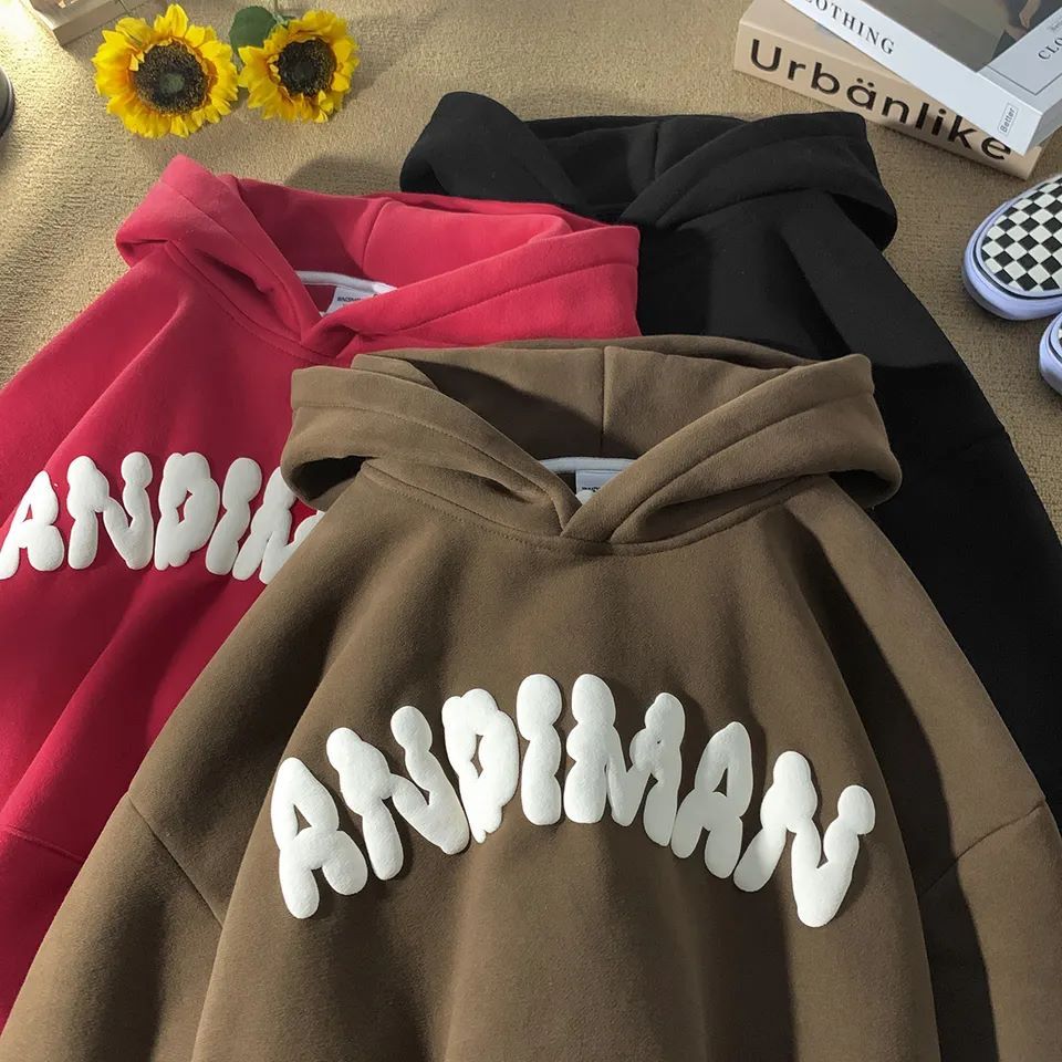 Custom hip pop 3D puff printing hoodies