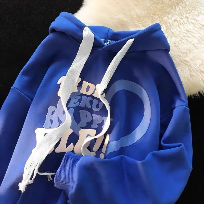 men's winter cotton polyester knitted hoodies