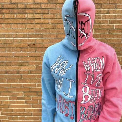 Street hoodie manufacture | Color patchwork hoodie | Top quality cotton hoodie | Embroider hoodie