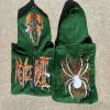 Custom clothing factory mens embroidered full face zip up hoodies custom logo Y2K zip hoodies