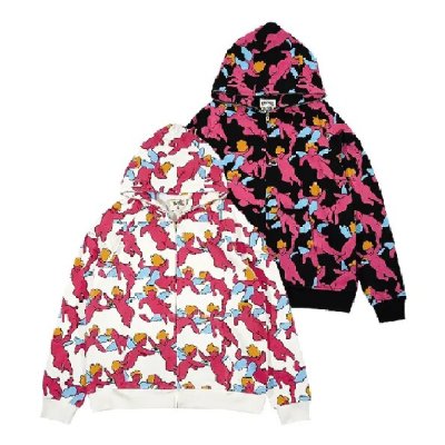 Custom streetwear heavyweight full digital printed hoodie zip up hoodies custom logo Y2K zip hoodies