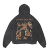 Custom 100% cotton pullover vintage acid wash hoodie custom print cut edge raw mens hoodies