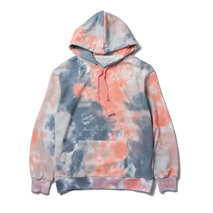 Custom 100% cotton vintage tie dye hoodies colorful fashion trends tie dye mens hoodies