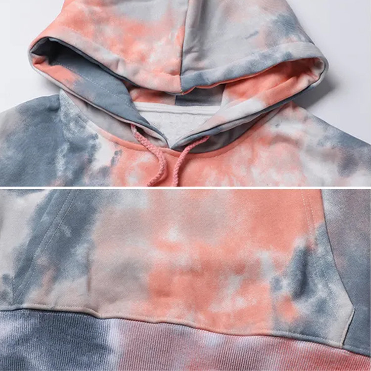 colorful fashion trends tie dye mens hoodies