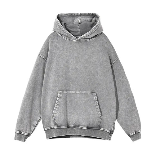 Custom hoodie | Hip hop plain heavy hoodies | Oversized pullover hoodie | Vintage acid washed hoodie