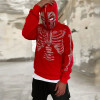 Custom fashion loose fitting autumn and winter with velvet half zipper sweater hoodies for men