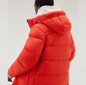 Custom Winter Casual Sport Custom Design Fashion Stylish Big Long Puffer Down Mens Jacket With Hood