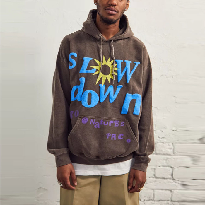 Custom 3D Logo Puff Print Hoodies High Quality Men Heavy Weight Puff Printing Hoodie Plus Size Hoodies