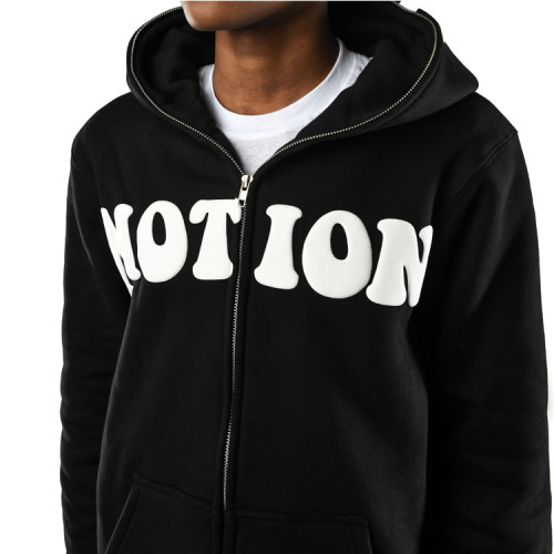 Custom hoodies | High quality hoodie | Puff print hoodie | Mens zip up hoodie | Black street hoodies