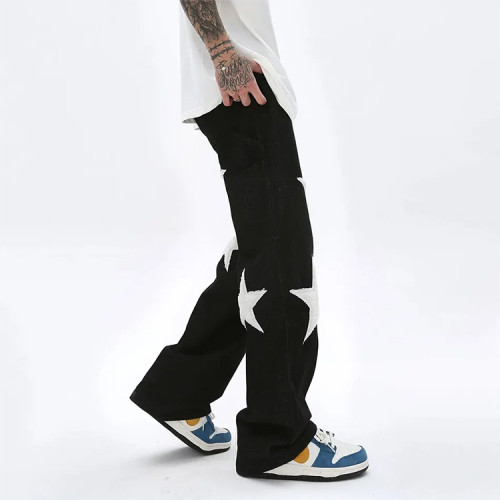 Custom pants | Men's skate street pants | 100% cotton loose pants | Towel embroidery pants