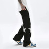 Custom new design fashion men mid rise side pocket 100% cotton baggy skate loose streetwear jeans