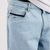 Custom basic logo loose zipper fly straight wide leg pockets pants denim jeans for men