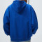 Custom 3d embossed logo hoodies oversized mens plain dyed hoodies thick drop shoulder pullovers