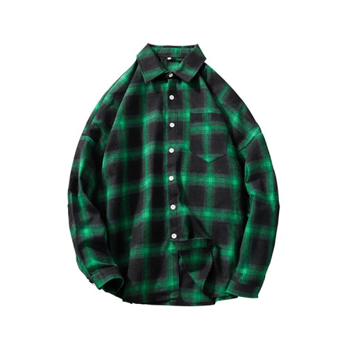 OEM jacket | Mens plaid shirts jacket | Long sleeve cotton jacket | Buttoned jackets | Zipper jacket