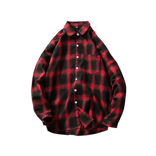 OEM jacket | Mens plaid shirts jacket | Long sleeve cotton jacket | Buttoned jackets | Zipper jacket