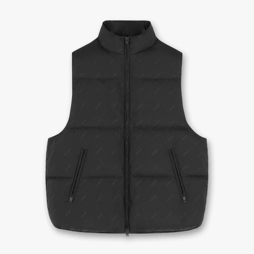 Custom jacket | Men's warm puffer jacket | Sleeveless vest  jacket | Black jacket | Collar jacket