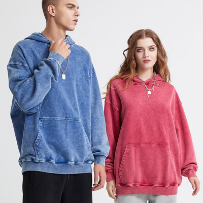 OEM hoodie | Acid wash hoodie | Oversized thick hoodie | Solid colors pullover hoodie | Men's hoodie