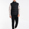 Custom Logo Fashion Winter Hot Zipper Winter Sleeveless Jacket Black Down Waterproof Puffer Men's Vests