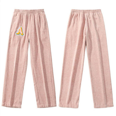 OEM pants | Gradient pants | Embroidered casual pants | Men's loose pants | Cotton terry pants