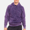 Custom streetwear clothing premium cotton vintage wash raglan hooded sweatshirt acid wash hoodie