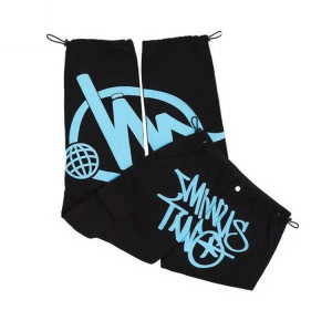 OEM pants | Screen print graphic pants | Hiphop sport pants | Men's muti-pockets pants | Black pants
