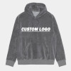 Custom Streetwear Clothing Oversized Distressed Vintage Washed 100% Cotton Plain Pullover Crop Hoodie