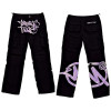 Custom mens hip hop cargo pants custom brand logo printed ankle-tied trousers multifunction pants