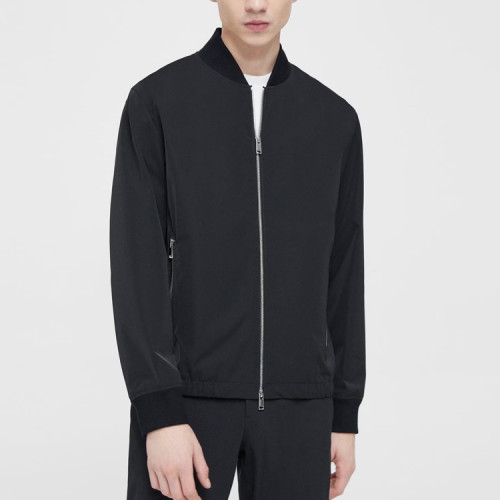 Custom Streetwear Clothing Casual Long Sleeve Men's Bomber Jackets Windproof Full Zip Casual Jacket