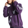Custom streetwear clothing hot products pattern screen print pullover drawstring pocket hoodies