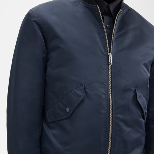 Custom Streetwear Clothing Long Sleeve Zipper Closure Durable Twill Coats 100% Cotton Men Jacket