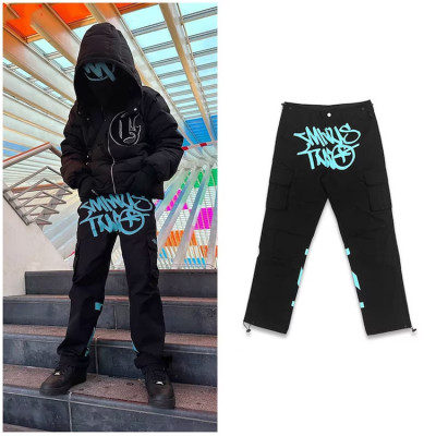 OEM pants | Hip hop pants | Digital printing | Stacked pants | Multi-pocket pants | Adjustable leg