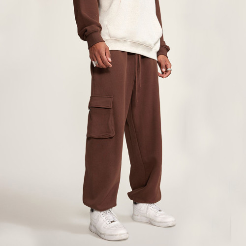 Custom Mens Skateboard Jogger Pants|Unisex|Multi-Pockets|Loose|Cargo|Blank|Drawstring