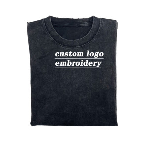 Custom Mens Washed Streetwear Hip Hop T Shirts|Washed|O Neck|Custom Logo|Embroidery|Oversize|Cotton|OEM